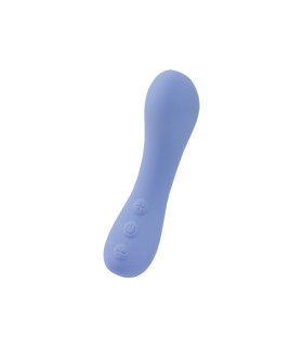 Мини-вибратор Sweet Em mini G-Curve для точки G, голубой, 12.6 х 4 см - No Taboo