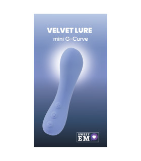 Мини-вибратор Sweet Em mini G-Curve для точки G, голубой, 12.6 х 4 см - No Taboo