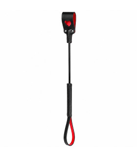 Стек с сердцем WOW Fetish из искусственной кожи, черный, 63 х 5 см - No Taboo