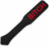 Паддл силиконовый DS Fetish с красной надписью BITCH, черный, фото №1 — секс шоп Украина, NO TABOO