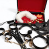Набор БДСМ WOW Fetish в чемодане, черно-золотой, 10 предметов, фото №4 — секс шоп Украина, NO TABOO