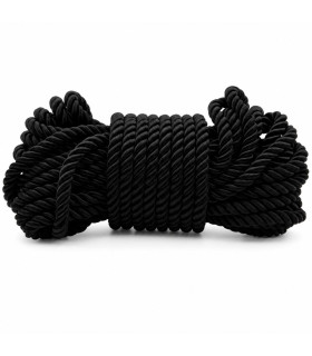 Веревка для бондажа DS Fetish шелковая, черная, 10 м - No Taboo