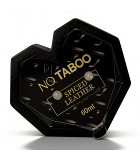 Массажная свеча в форме сердца, 60 мл, NO TABOO Spiced Leather кожа + амбра + мускатный орех - No Taboo