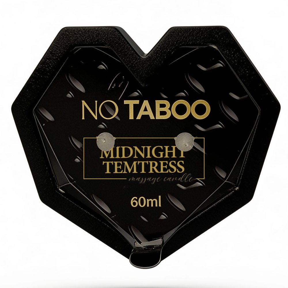 Массажная свеча в форме сердца, 60 мл, NO TABOO Midnight Temptress сандал + пачули + ладан, фото №2 — секс шоп Украина, NO TABOO