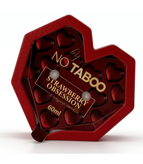 Массажная свеча в форме сердца, 60 мл, NO TABOO Strawberry Obsession клубника + базилик + мускус - No Taboo