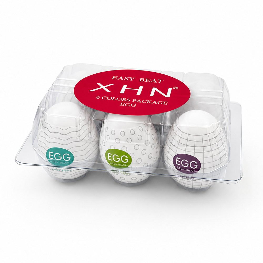 Мастурбатор яйцо с рельефом XHN BUMPY Egg Easy Ona-Cap, белый, 6.8 х 5.2 см фото №3 — секс игрушки: Украина, NO TABOO