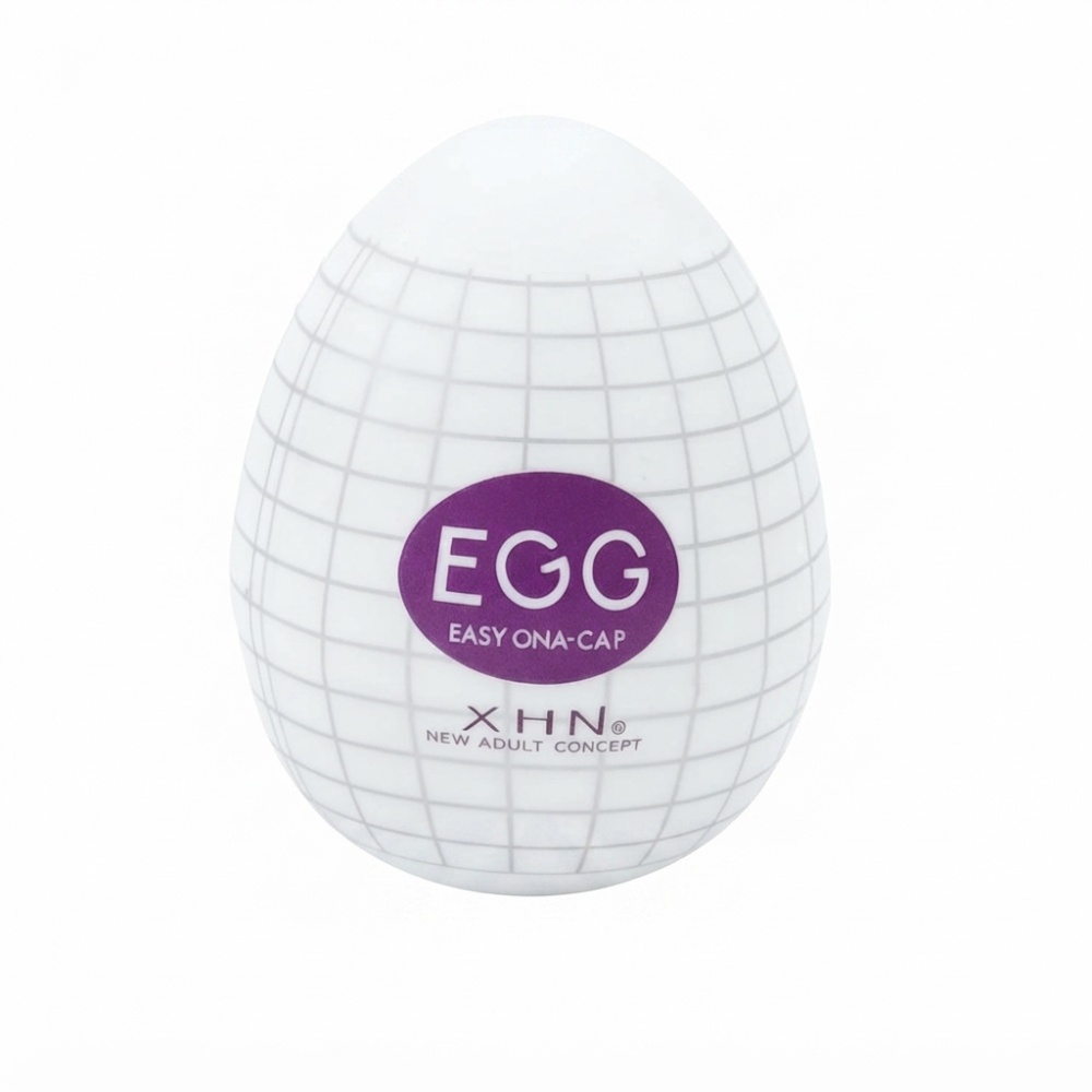 Мастурбатор яйцо с рельефом XHN SPIDER WEB Egg Easy Ona-Cap, белый, 6.8 х 5.2 см фото №4 — секс игрушки: Украина, NO TABOO