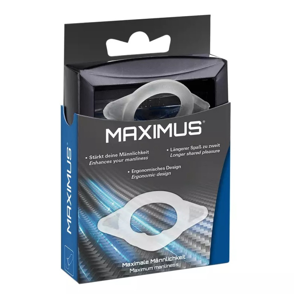 Эрекционное кольцо Joy Division Maximus M прозрачное, 2.3 см фото №3 — секс игрушки: Украина, NO TABOO