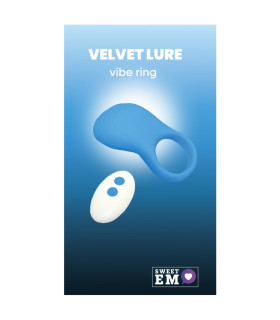 Уценка Эрекционное виброкольцо Sweet Em Vibe Ring синее, 8.5 х 4.5 см - No Taboo