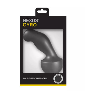 Массажер простаты Nexus Gyro силиконовый, черный, 15 х 4.5 см - No Taboo