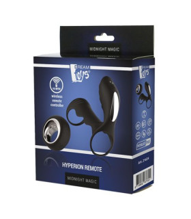 Двойное эрекционное виброкольцо Dream Toys Midnight Magic с пультом, черное, 10 х 3.2 см (пульт не работает) - No Taboo