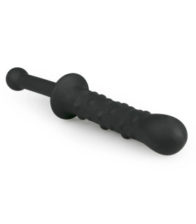 Фаллоимитатор EasyToys The Handler с ручкой, черный, 25 х 3.5 см - No Taboo