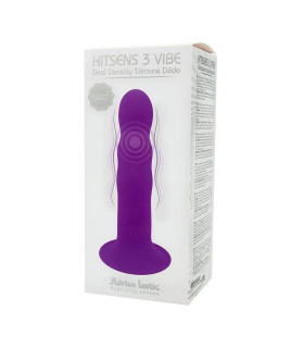 Вибратор Adrien Lastic Hitsens 3 на присоске, фиолетовый, 18.2 х 4 см (поврежденная упаковка) - No Taboo