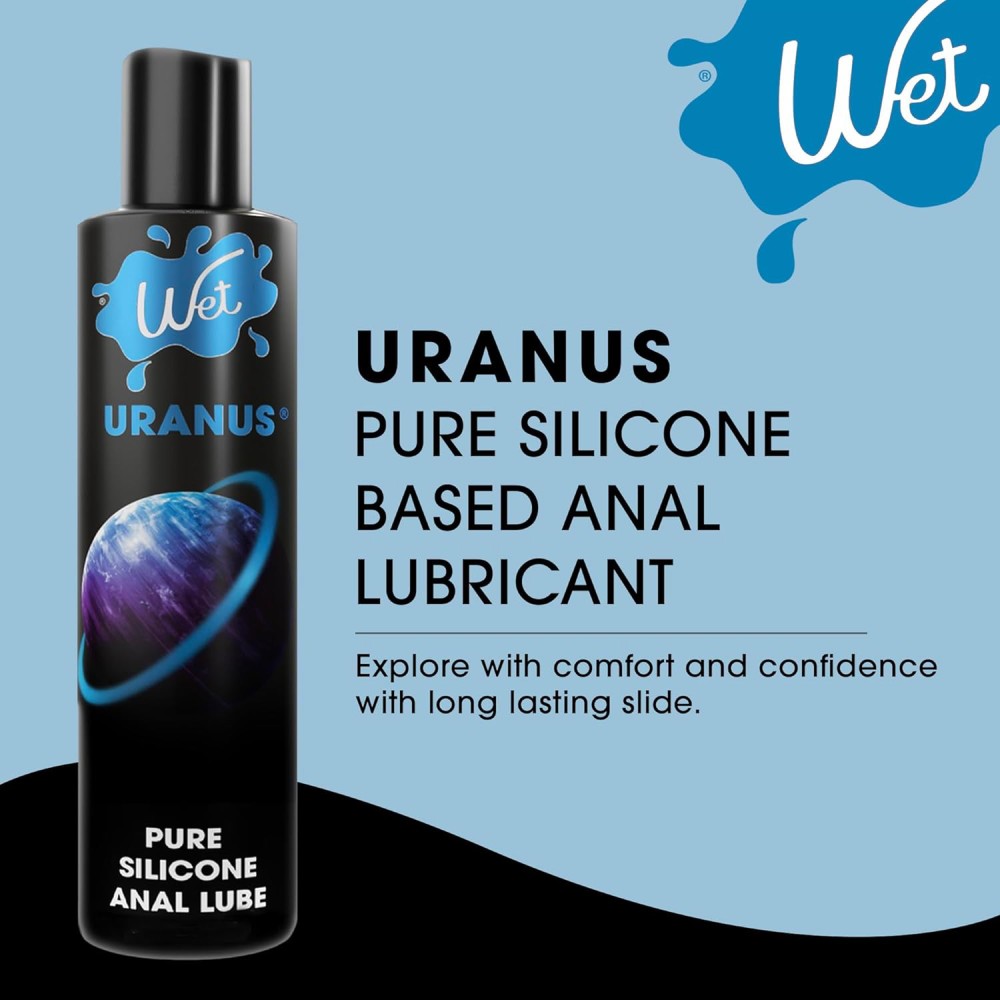 Лубрикант Wet Uranus, 266 мл на силиконовой основе, фото №2 — секс шоп Украина, NO TABOO