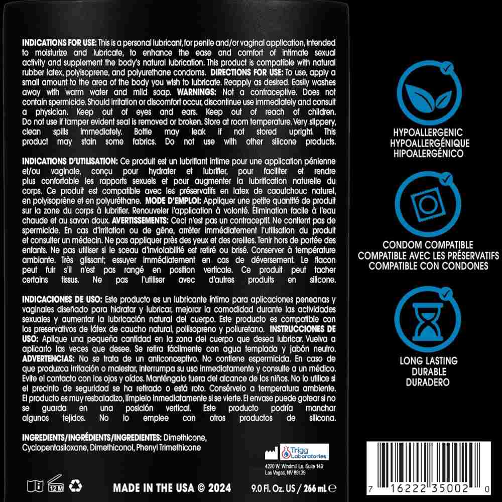 Лубрикант Wet Uranus, 266 мл на силиконовой основе, фото №4 — секс шоп Украина, NO TABOO