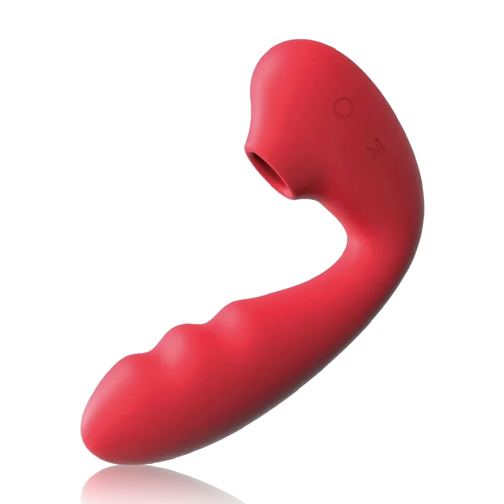Вибратор для точки G BeYourLover Tara с вакуумной стимуляцией и нагревом, красный, 13 х 3.5 см фото №0 — секс игрушки: Украина, NO TABOO