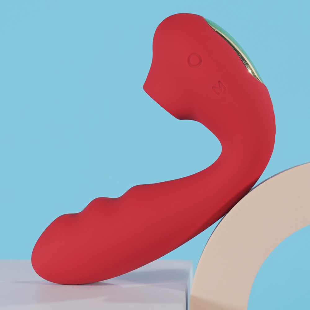 Вибратор для точки G BeYourLover Tara с вакуумной стимуляцией и нагревом, красный, 13 х 3.5 см фото №14 — секс игрушки: Украина, NO TABOO
