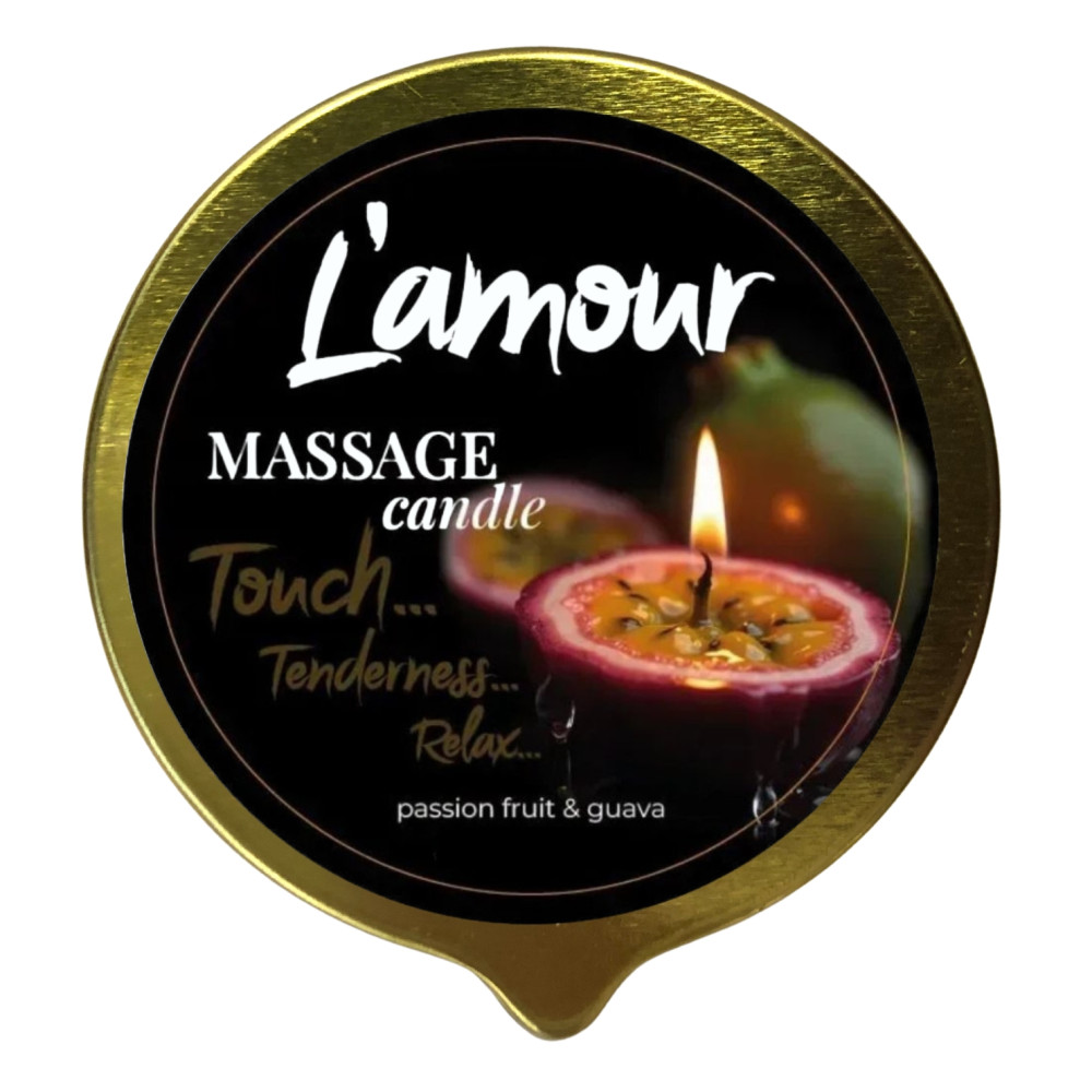 Массажная свеча, 70 мл, L'amour Passionfruit & Guava мускус + маракуйя + гуава, фото №0 — секс шоп Украина, NO TABOO
