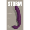 Безремневый вибрострапон Dream Toys Storm с пультом, фиолетовый, 21 х 3.9 см фото №10 — секс игрушки: Украина, NO TABOO