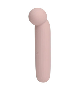 Точечный вибратор Dreamtoys Liv в формате тревел, розово-бежевый, 14.5 х 3.2 см - No Taboo