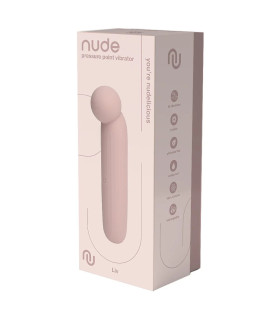 Точечный вибратор Dreamtoys Liv в формате тревел, розово-бежевый, 14.5 х 3.2 см - No Taboo