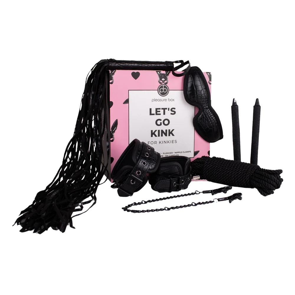 Набор для БДСМ Dream Toys Lets Go Kink, черный, 7 предметов, фото №0 — секс шоп Украина, NO TABOO