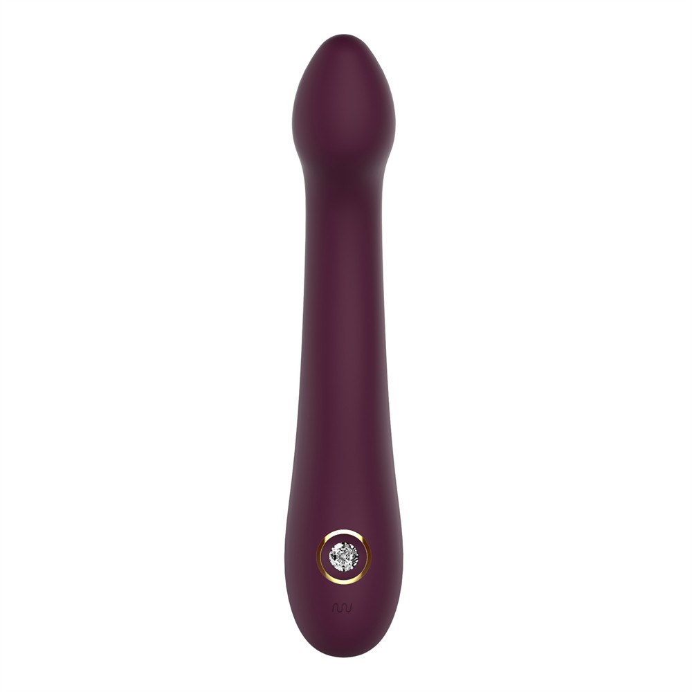 Вибратор для точки G Dream Toys Essentials со стразами, бордовый, 21.8 × 3.6 см фото №4 — секс игрушки: Украина, NO TABOO