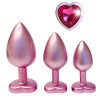 Набор анальных пробок Dream Toys Gleaming Love, перламутрово-розовый, 3 шт фото №1 — секс игрушки: Украина, NO TABOO