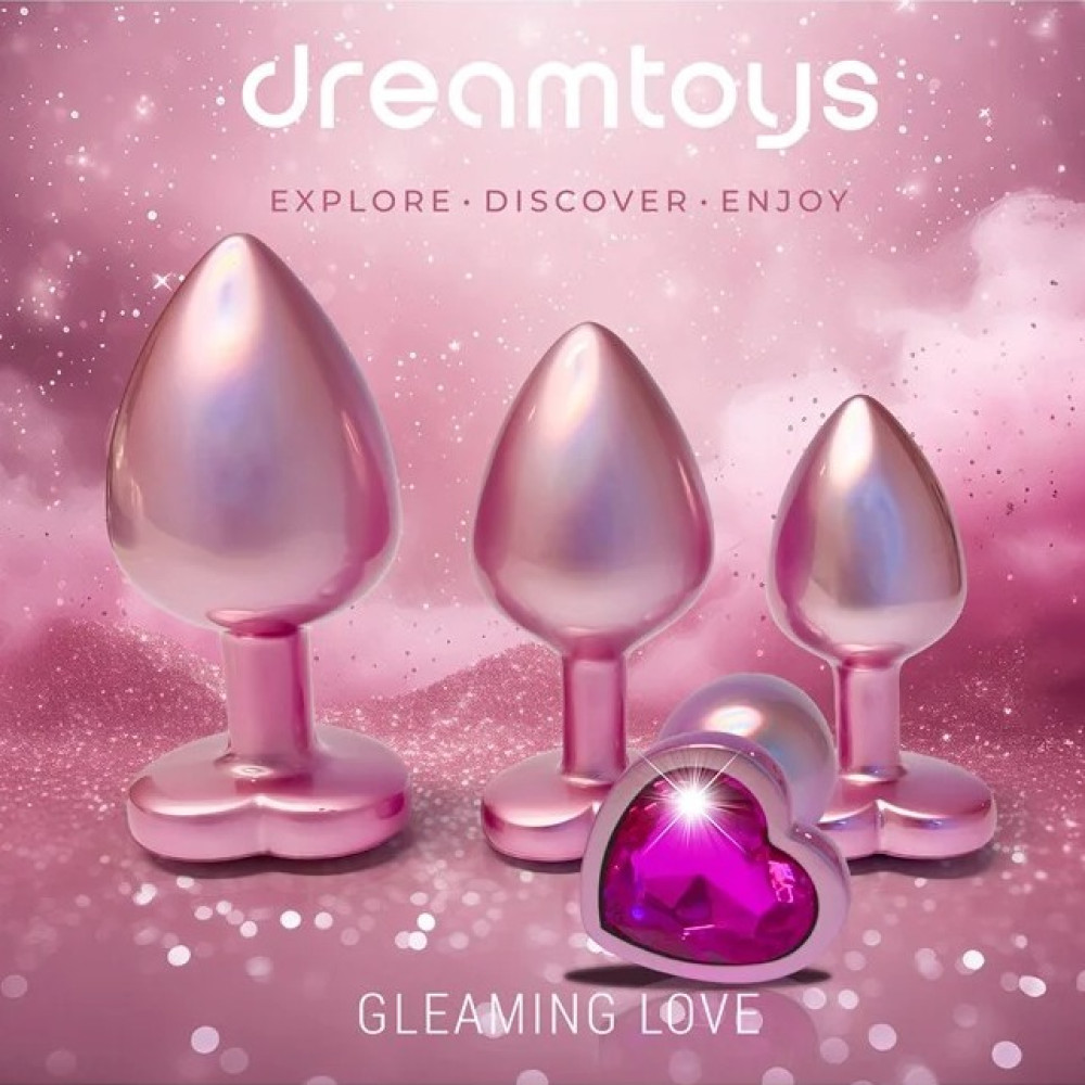 Набор анальных пробок Dream Toys Gleaming Love, перламутрово-розовый, 3 шт фото №6 — секс игрушки: Украина, NO TABOO