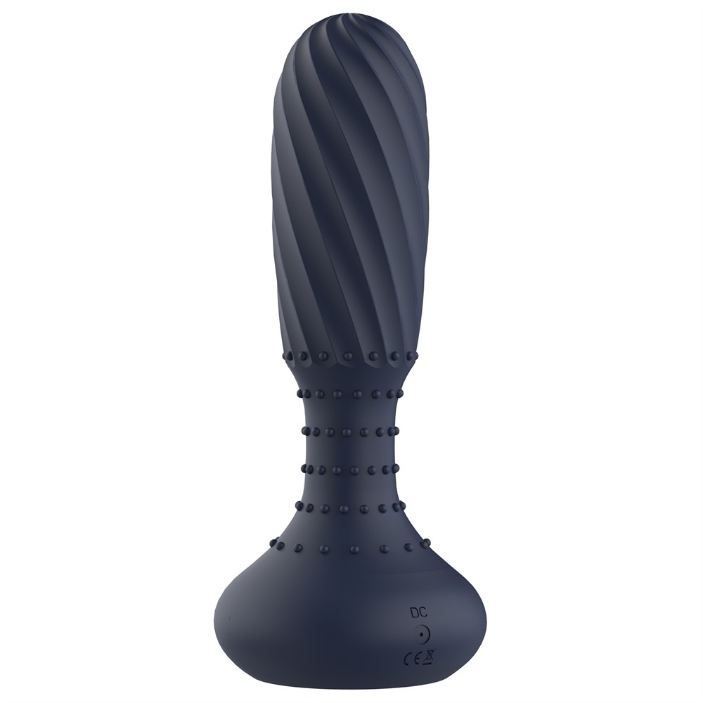 Анальный вибратор с пультом Dream Toys Titan с вращением, синий, 14,2 × 3,4 см фото №5 — секс игрушки: Украина, NO TABOO