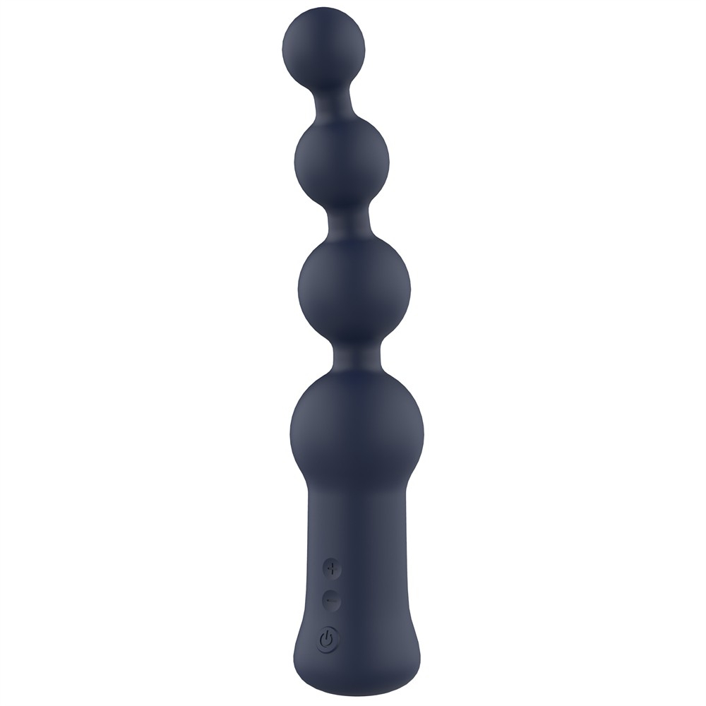 Анальный вибратор Dream Toys Hubble елочка на 4 шарика, синий, 18,6 × 4,2 см фото №0 — секс игрушки: Украина, NO TABOO