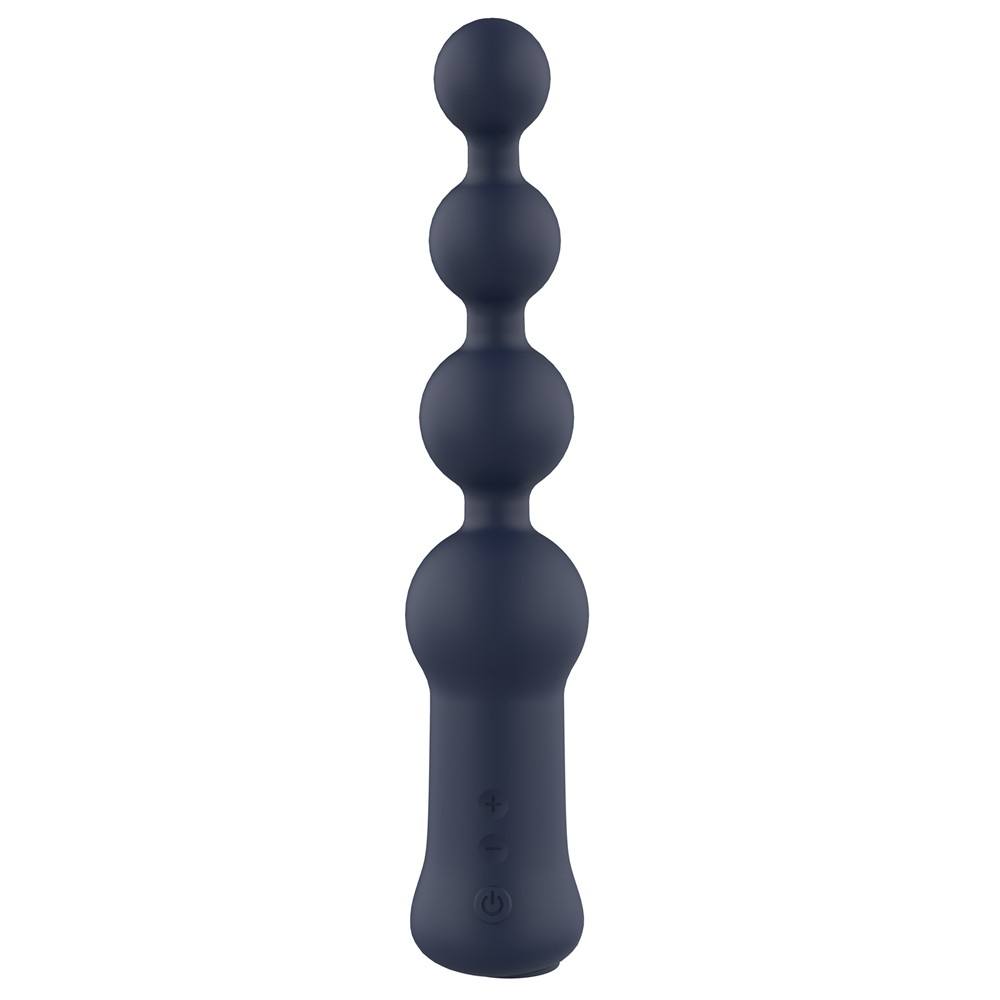 Анальный вибратор Dream Toys Hubble елочка на 4 шарика, синий, 18,6 × 4,2 см фото №6 — секс игрушки: Украина, NO TABOO