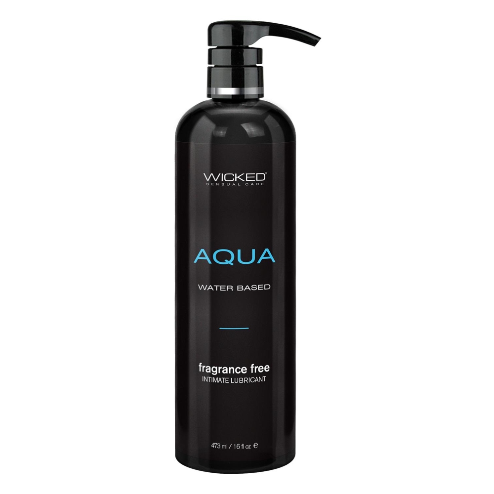Лубрикант на водной основе WICKED AQUA, нейтральный, 473 мл, фото №0 — секс шоп Украина, NO TABOO