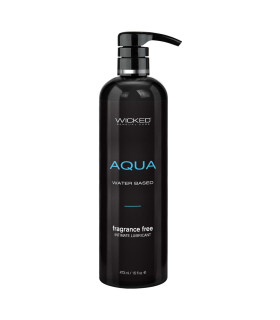 Лубрикант на водной основе WICKED AQUA, нейтральный, 473 мл - No Taboo