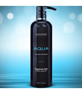 Лубрикант на водной основе WICKED AQUA, нейтральный, 473 мл - No Taboo