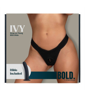 Страпон на трусиках Dream Toys Bold, черный, 12.7 х 3 см - No Taboo