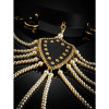 Ошейник с жемчужными бусинами Guilty Pleasure Pearl Pleasure, 6 рядов, на завязках, черный, фото №16 — секс шоп Украина, NO TABOO