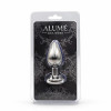 Анальная пробка ALUME, S, с камнем-хамелеоном, серебристая, 7.1 х 3.2 см фото №2 — секс игрушки: Украина, NO TABOO