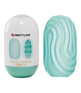 Минимастурбатор Pretty Love Twist Angel Cupid X Egg, мятный, 10 х 5,6 см - No Taboo