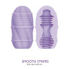 Минимастурбатор Pretty Love Smooth Stripes Cupid X Egg, фиолетовый, 10 х 5,6 см фото №3 — секс игрушки: Украина, NO TABOO