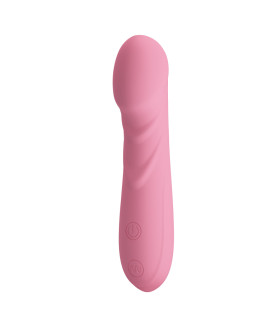 Вибратор для точки G Pretty Love Candice рельефный, розовый, 14.2 х 2.9 см - No Taboo