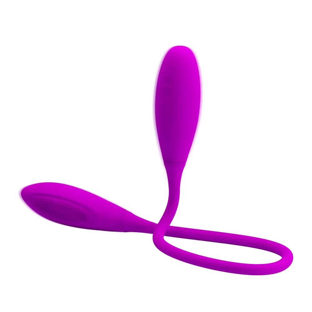 Двойное виброяйцо Pretty Love Snaky Vibe гибкое, фиолетовое, 60 х 3.2 см фото №6 — секс игрушки: Украина, NO TABOO
