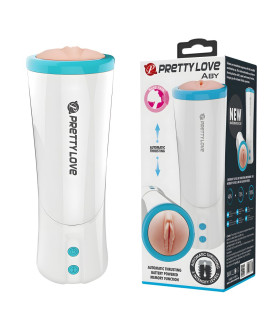 Мастурбатор-вагина Pretty Love с фрикциями и динамиком, бежевый, 24.6 х 9 см - No Taboo