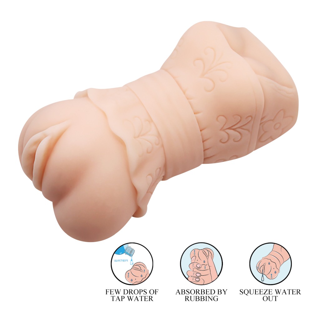 Мастурбатор-вагина CRAZY BULL 3D Vagina реалистичный, бежевый, 13.5 х 7.1 см фото №2 — секс игрушки: Украина, NO TABOO