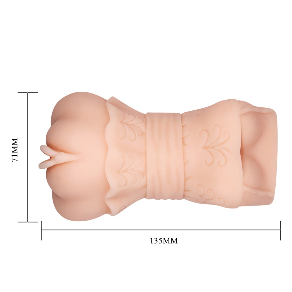Мастурбатор-вагина CRAZY BULL 3D Vagina реалистичный, бежевый, 13.5 х 7.1 см фото №5 — секс игрушки: Украина, NO TABOO