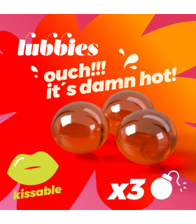 Массажные шарики Crushious Lubbies с согревающим эффектом, 3 шт - No Taboo