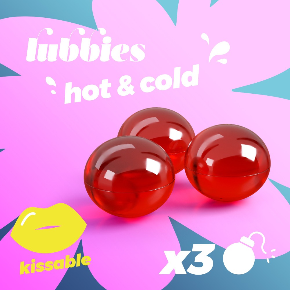Массажные шарики Crushious Lubbies с охлаждающим и согревающим эффектом, 3 шт, фото №0 — секс шоп Украина, NO TABOO