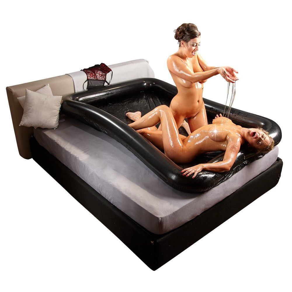 Виниловый надувной матрас Orion Fetish Collection черный, 140 х 200 см, фото №3 — секс шоп Украина, NO TABOO