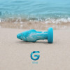 Анальная пробка Gildo Ocean стеклянная, голубая, 11 х 4 см фото №3 — секс игрушки: Украина, NO TABOO