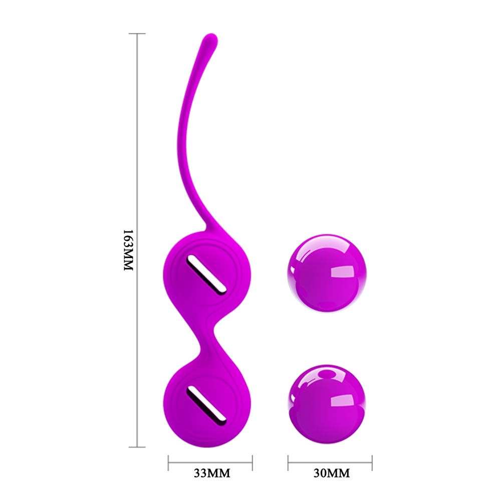 Вагинальные шарики Pretty Love фиолетовые, 16.3 х 3.3 см фото №7 — секс игрушки: Украина, NO TABOO